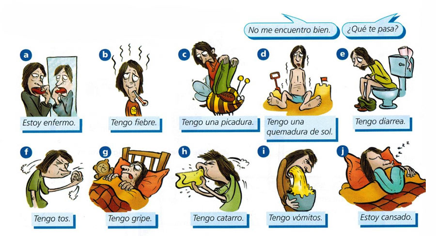 Болезни на испанском